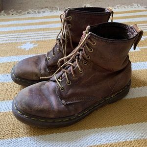Extremely well-loved Crazy Horse Dr. Martens